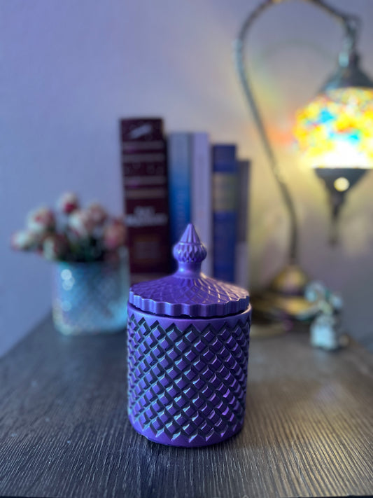 Vintage Charm Jar - purple/Charcoal